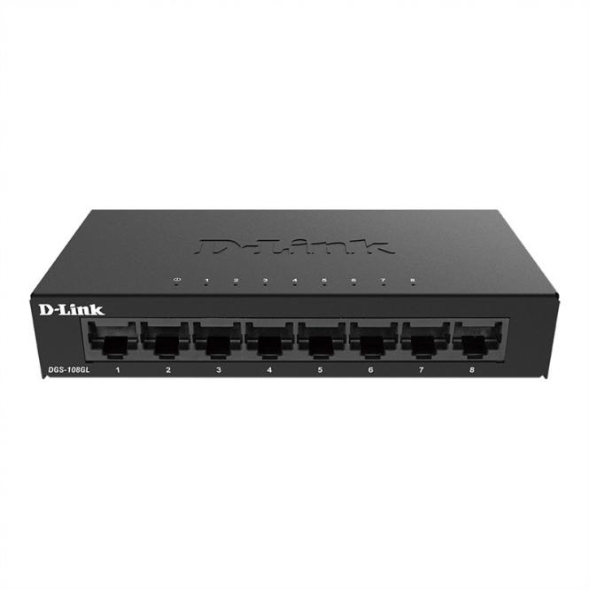 DGS-108GL/E Commutateur Gigabit 8 ports Light, Layer2 sans IGMP 
