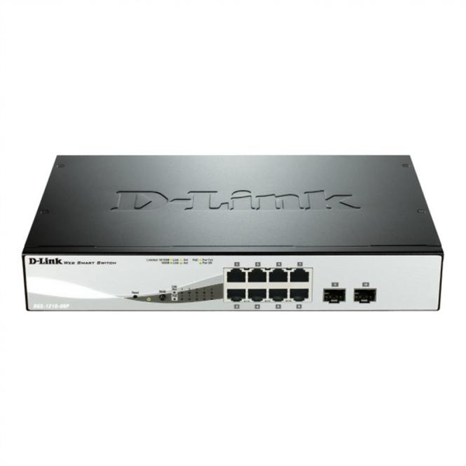 DGS-1210-08P 8-Port Web Smart Gigabit PoE Switch 