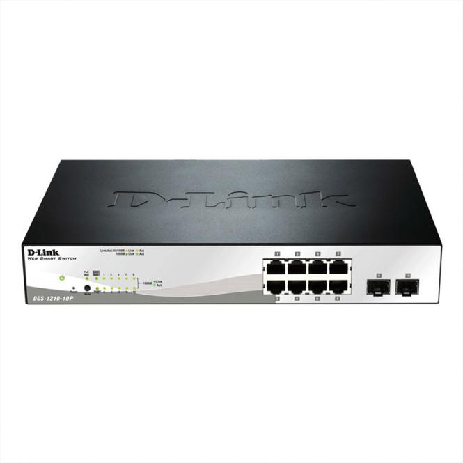 DGS-1210-10P 10-Port Web Smart Gigabit PoE Switch 