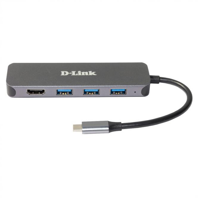 DUB-2333 5-in-1 USB-C Hub mit HDMI/Power Delivery 