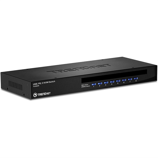 TK-803R, 8-Port KVM Switch, Rackmount, VGA, USB, PS/2, OSD 