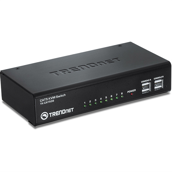 TK-CAT508, 8-Port Kat. 5 KVM Switch 
