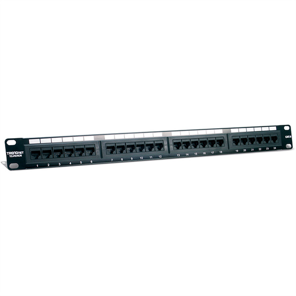 TC-P24C6, 24-Port Patchpanel, 19-Zoll, Kat. 6, ungeschirmt 