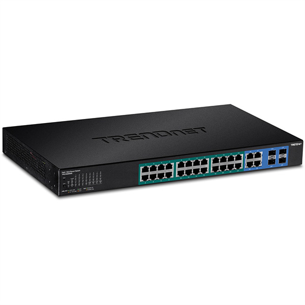 28-Port Gigabit Web Smart PoE+ Switch 