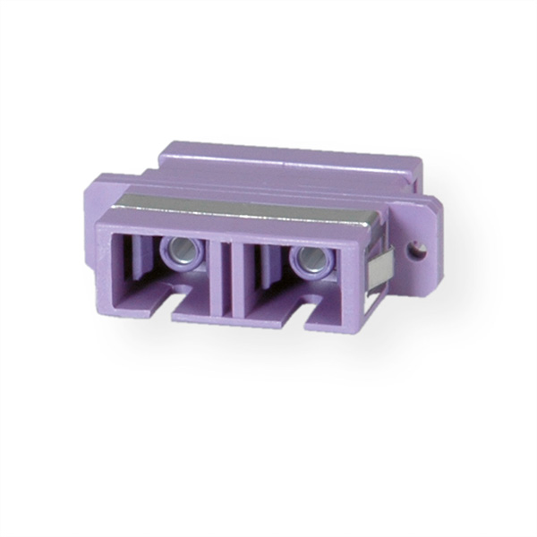 Coupleur optique SC/SC duplex, OM4, PB 