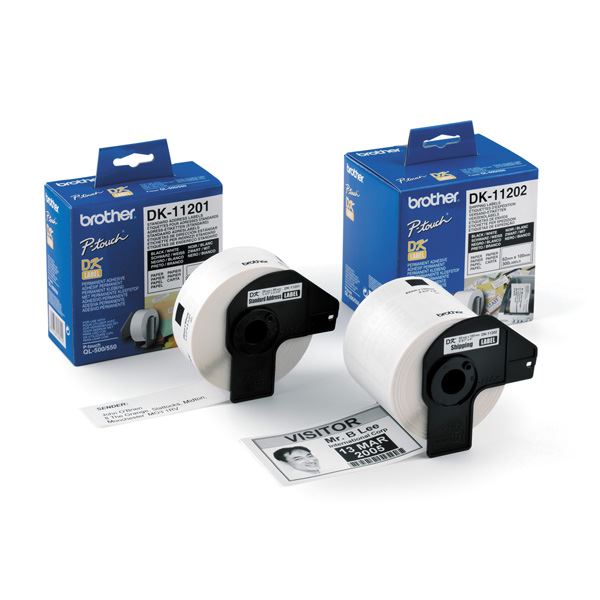 Endlos-Etikette Papier weiß 