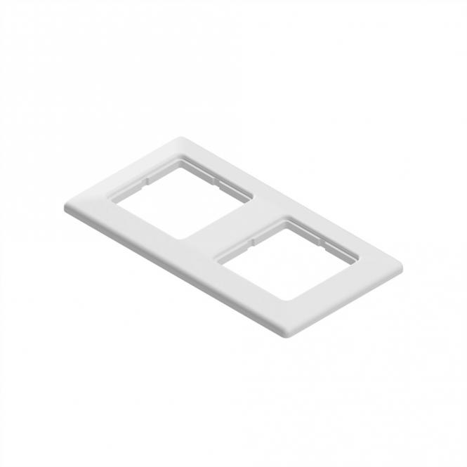 EasyLan Abdeckrahmen zweifach, Weiß RAL9010 