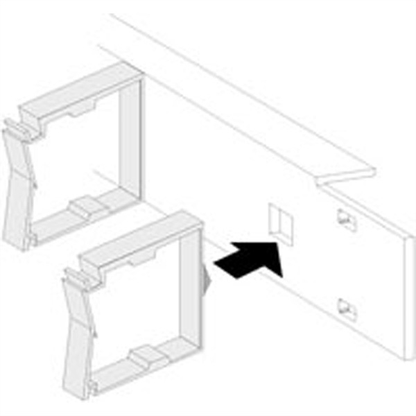 10-Zoll-Kabelführungspanel, 1 HE 