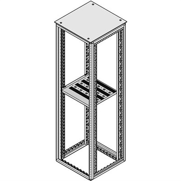 19-Zoll-Fachboden, stat., 75kg Traglast, für 600mm Tiefe 