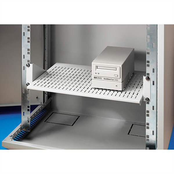 19-Zoll-Geräteträger, Stellfläche 430 x 300mm, RAL 7035 