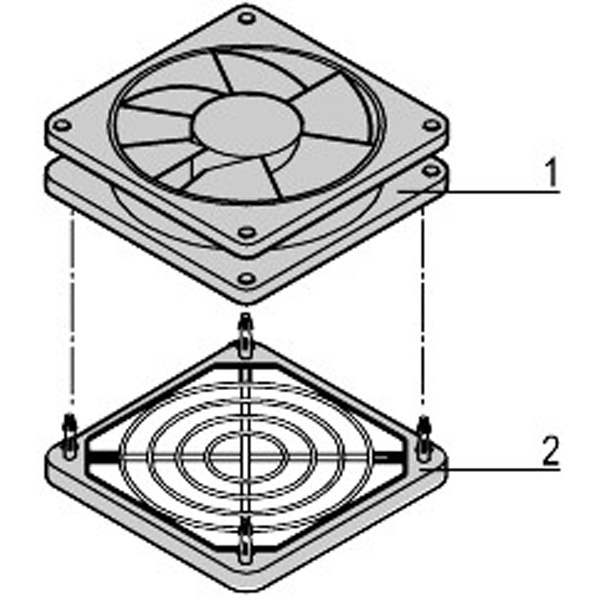 Ventilator für Lüfterblech 