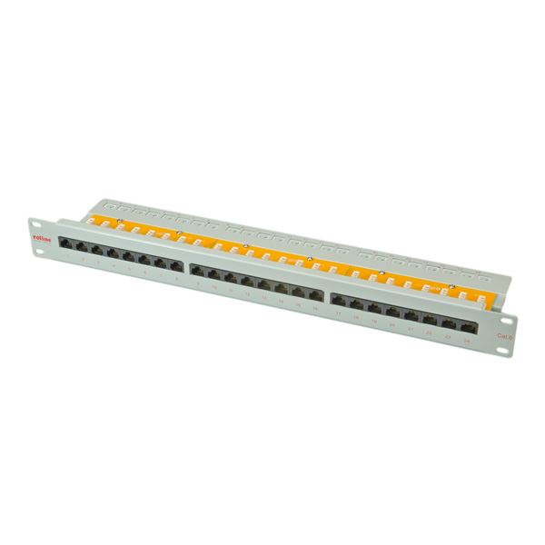19-Zoll-Patchpanel, Kat. 6/Class E, 24 Ports 