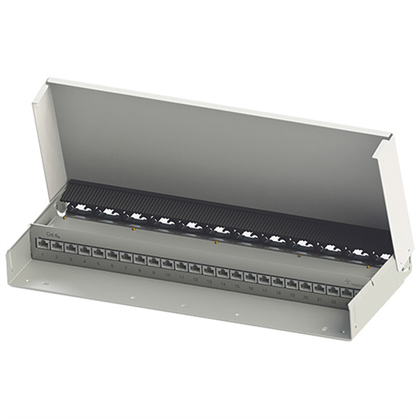 Patchpanel für Wandmontage Kat. 6A, 24 Ports 