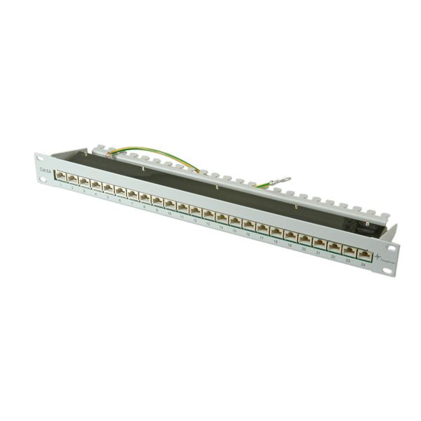 19-Zoll-Modular-Patchpanel, 1 HE, Kat. 6A (ISO / IEC), 16-Ports 