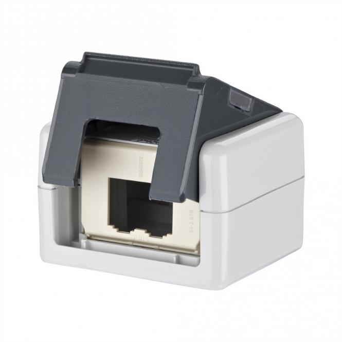 Modul IP20 AP-Gehäuse grau, mit PK-Auslass unbestückt 