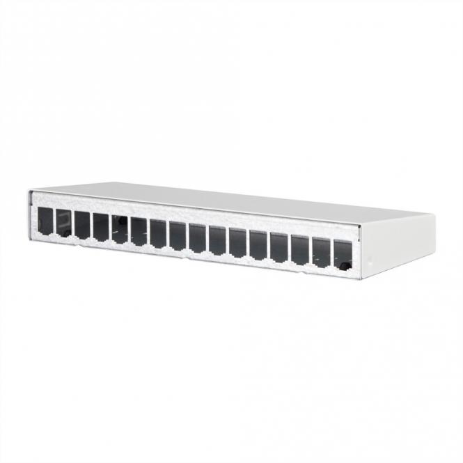 Modul AP-Gehäuse 16 Port reinweiß RAL9010 