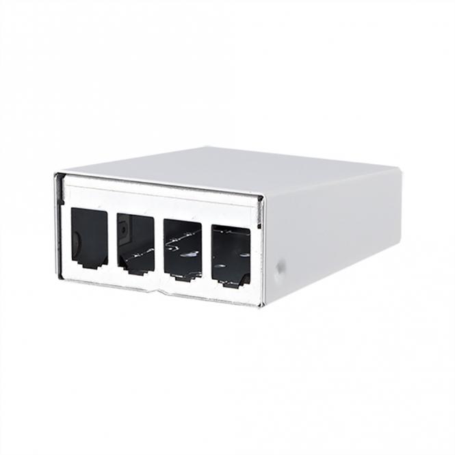 Modul AP-Gehäuse 4 Port reinweiß RAL9010 