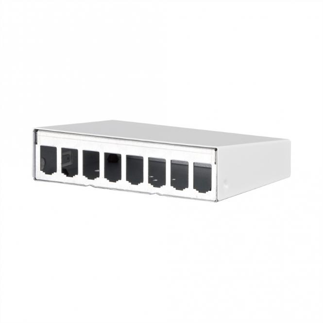 Modul AP-Gehäuse 8 Port reinweiß RAL9010 