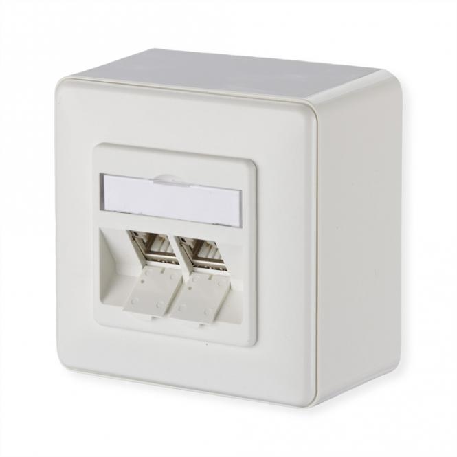 C6Amodul 2 Port 270°M AP reinweiß 