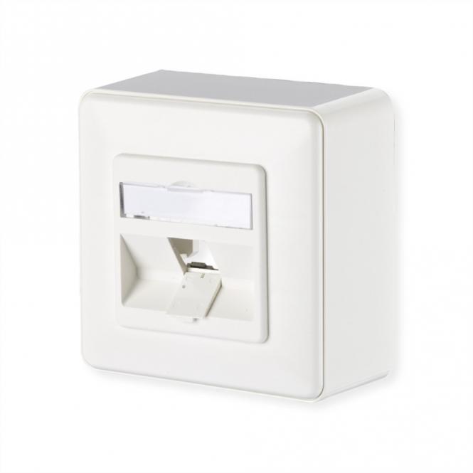Modul Anschlussdose AP, 1 Port unbestückt reinweiß 