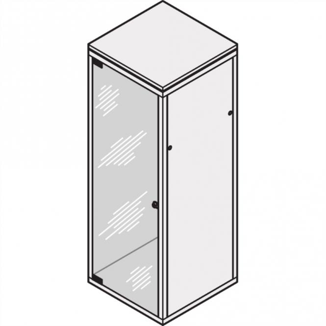 Glastür, 120°-Öffnungswinkel, SEKURIT-TUER 16HE, 553B 