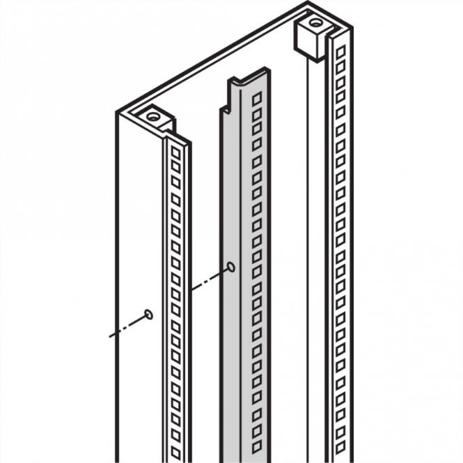 19-Zoll Rasterprofile, 39HE, 2 Stck. 