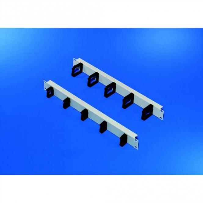 19-Zoll-Frontplatte mit Kunststoff-Kabelösen, 47x50 