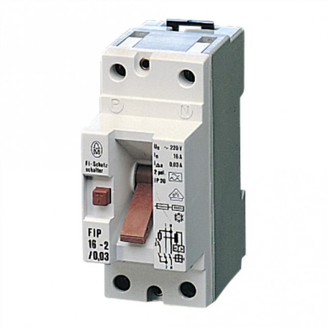 FI-Schutzschalter, 16A, 30mA, FI-SCHUTZSCHALTER 16A/30MA 