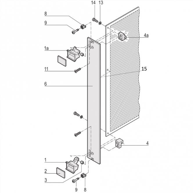 Steckbaugruppen mit Aushebegriff in Trapezform, Frontplatte ungeschirmt, 6HE, 12TE EL/C 
