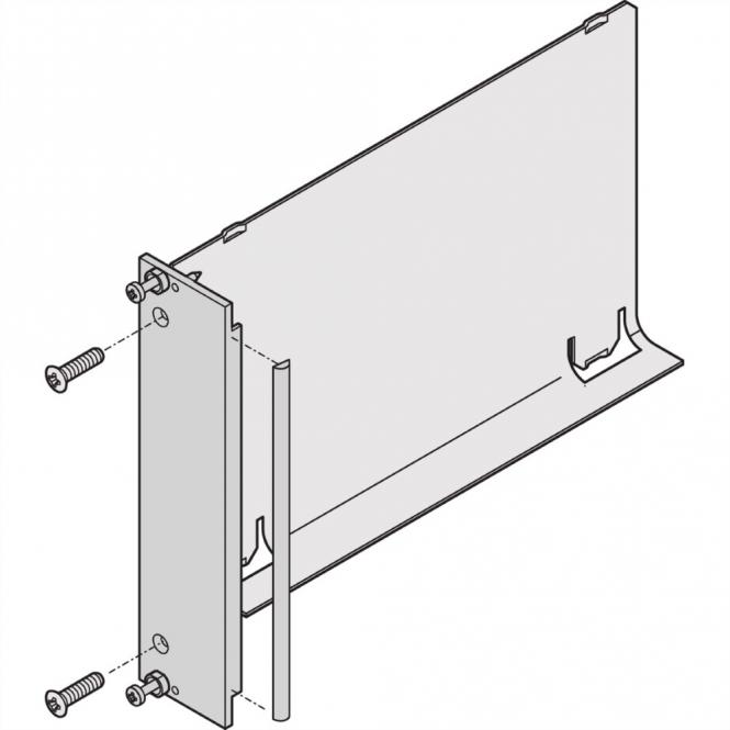 Baffle d'air, panneau frontal en U, blindage Refrofit, textile, 6 U, 4 CV, 160mm 
