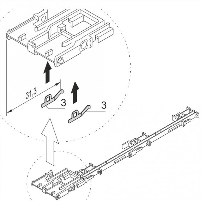 ESD Clip for Strut for AdvancedMC 