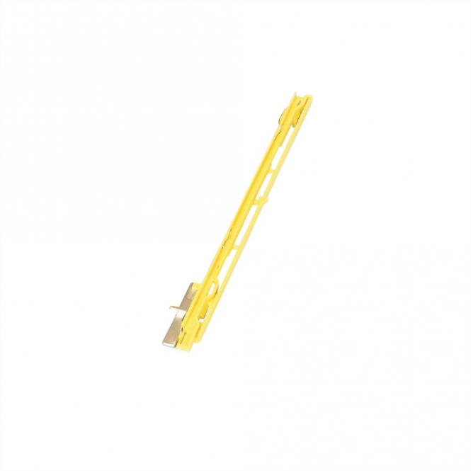 MTCA Rail de guidage, jaune, inférieur, pour modules PM, 10 pièces 