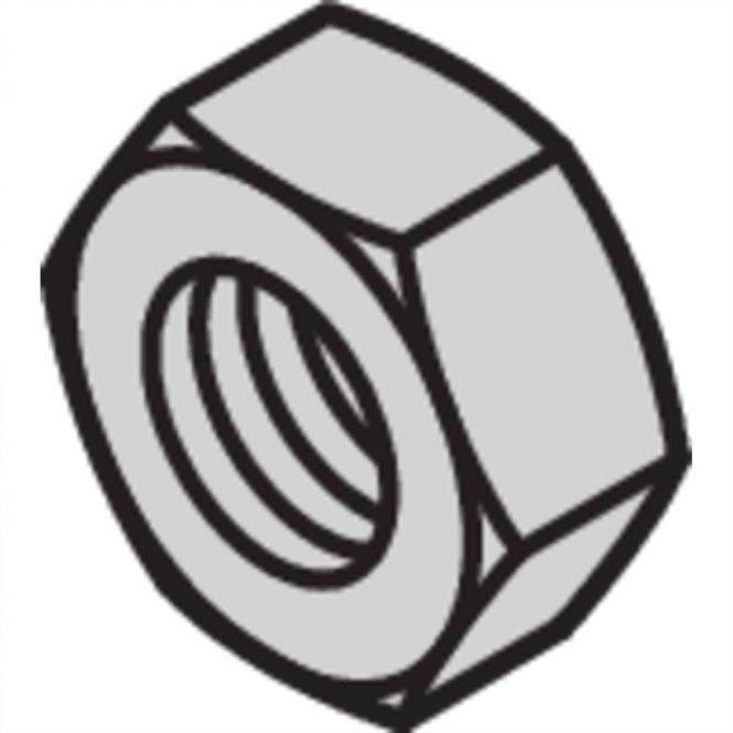 Sechskantmutter, 6KT.MUTTER M4 DIN934 100ST 