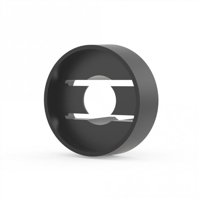 Manchons pour M6, plastique, noir, 100 pièces 