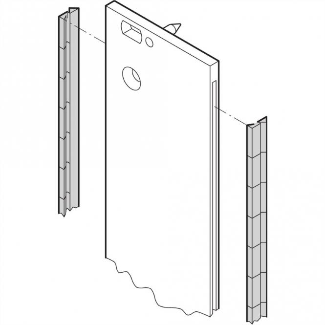 Face avant EMC Kit de blindage en acier inoxydable, 9 U, 10 pièces 