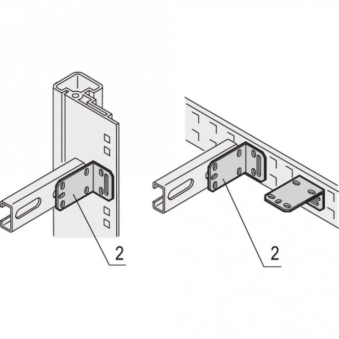 Eurorack Rail en C Equerre de fixation pour montants ou traverses d'armoire 
