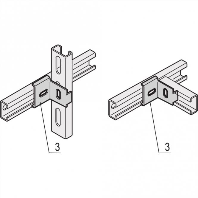 Eurorack C-Rail Support combiné 