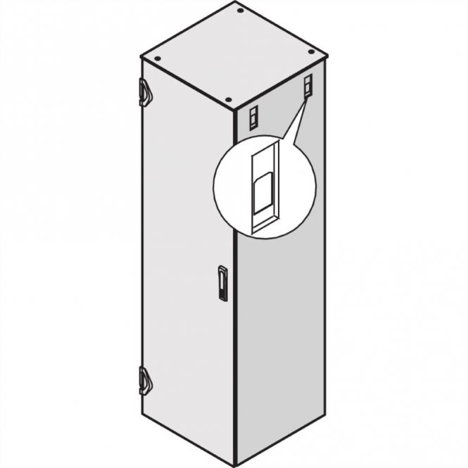 Varistar IP 20 Panneau latéral, avec fermeture rapide, RAL 7021, 1400H 800D 