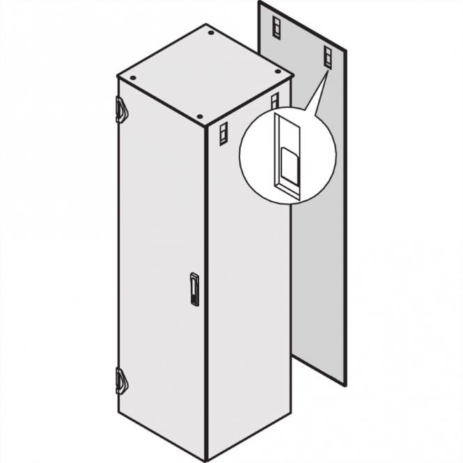 Varistar IP 20 Panneau arrière avec fermeture rapide, RAL 7021, 1400H 600W 