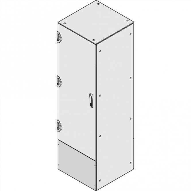 Varistar Plaque de connexion CEM, IP55, encastrée, RAL 7021, 400H 600D 