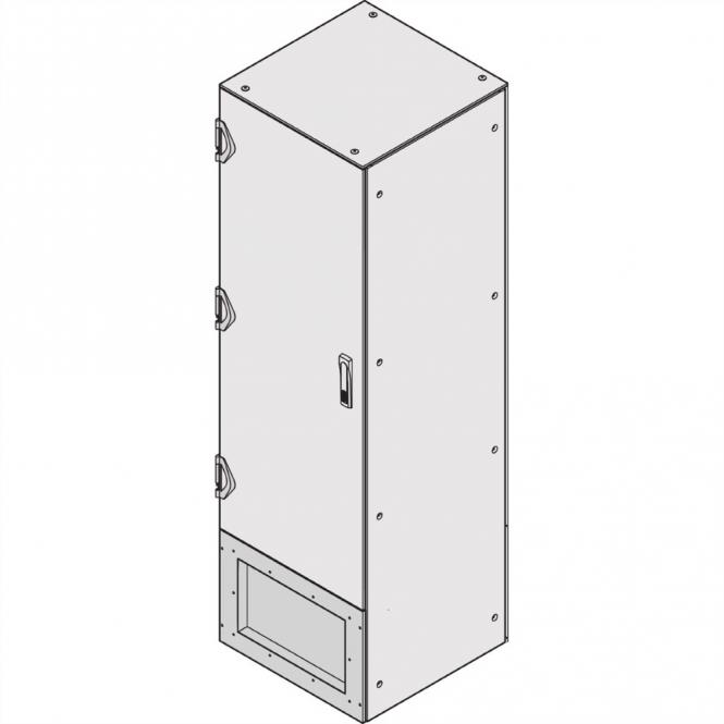 Varistar Plaque de connexion CEM, IP55, encastré, RAL 7021, 400H 800D 