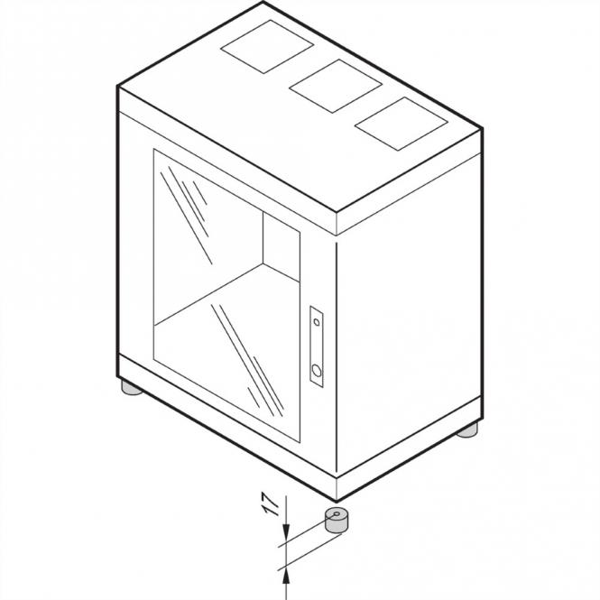 Epcase Pieds, plastique 