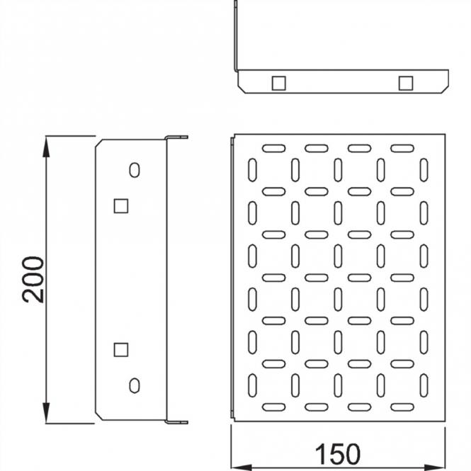 Modemträger, MODEMBLECH 200B 150T EPCASE 