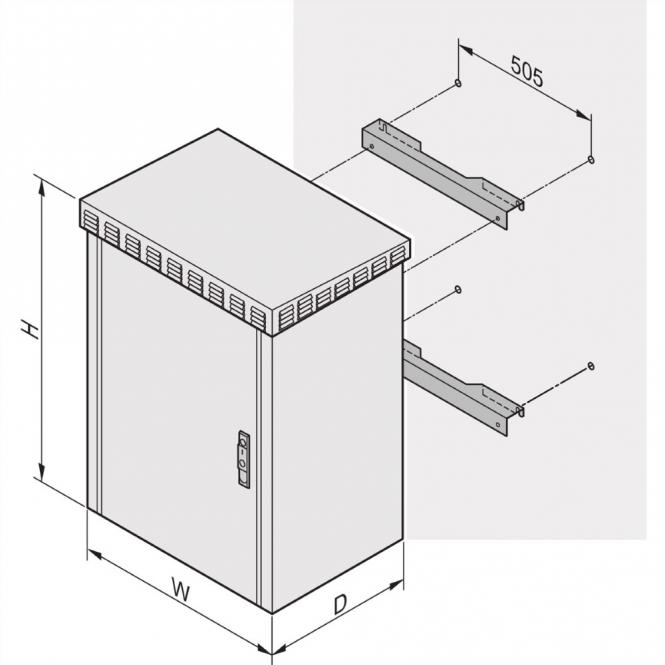 Wandbefestigung, OD WANDBEFESTIG. SET UNIBODY 