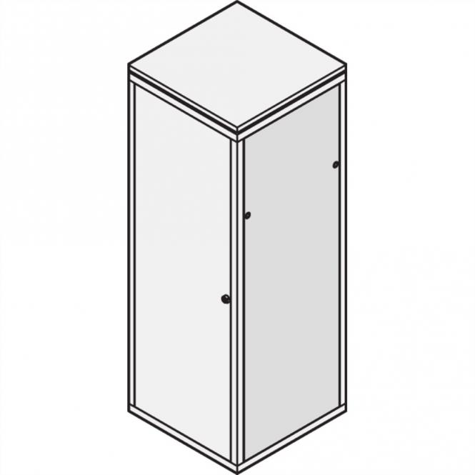 Panneau latéral Eurorack avec fermeture de sécurité, RAL 7035, 29 U 800D 