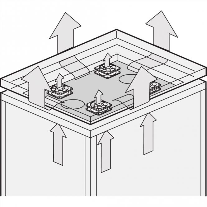 Lüfterblech, LUEFT.BL.800 x 600T 1-6VE.7021 