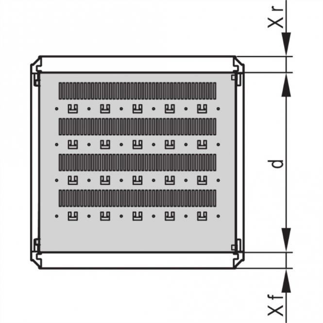 Étagère varistar, fixe, 75kg, RAL 7035, 800W 800D 