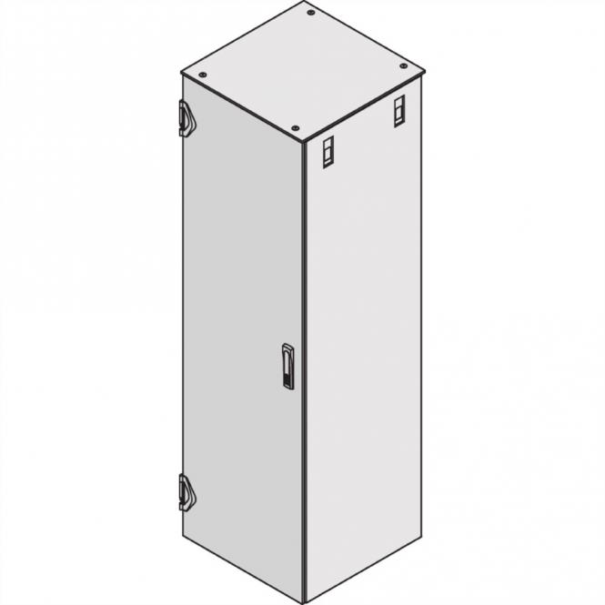 Stahltür, geschlossen, mit Montagerahmen, 2200H 800, IP20 RAL7035 