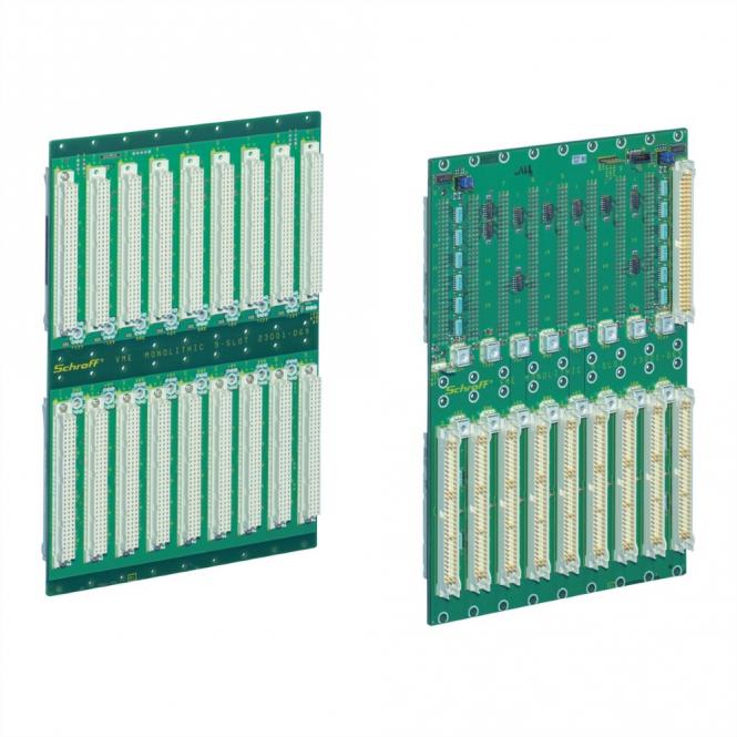 Carte-mère VMEbus J1/J2, 6 U, 9 slots 