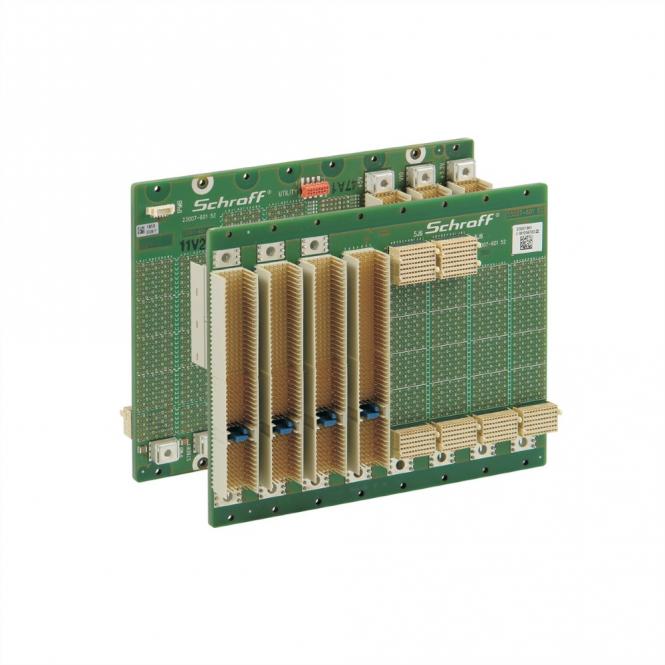 CPCI PlusIO Backplane, 3 U, 3 + 2 slots 